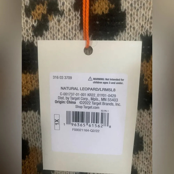 NWT-Knox Rose Leopard Print Sweater. 4X. - Picture 3 of 6